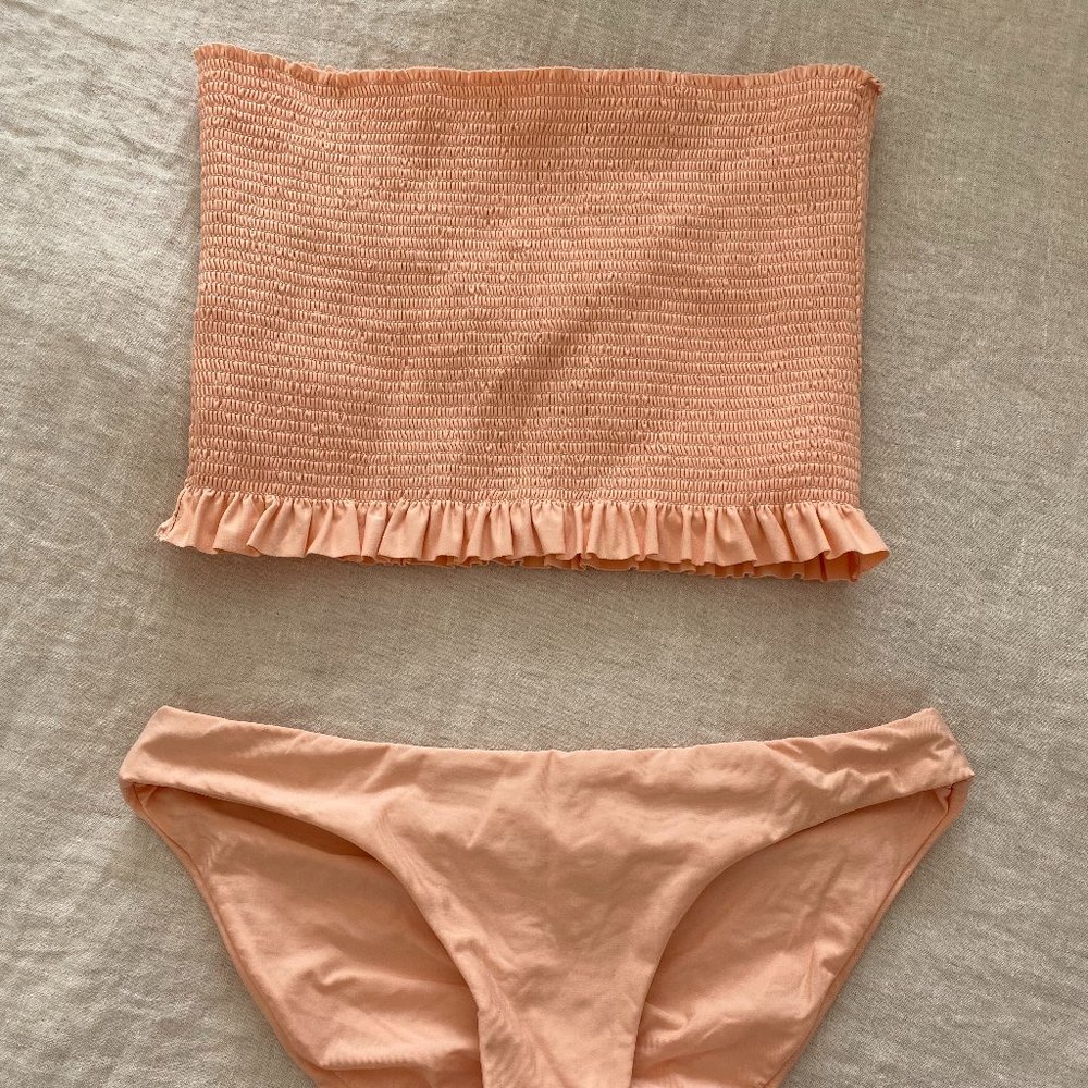 PQ Swim Papaya Smocked Bikini Top & Bottom